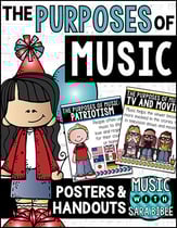 Purposes of Music Poster Set Digital Resources